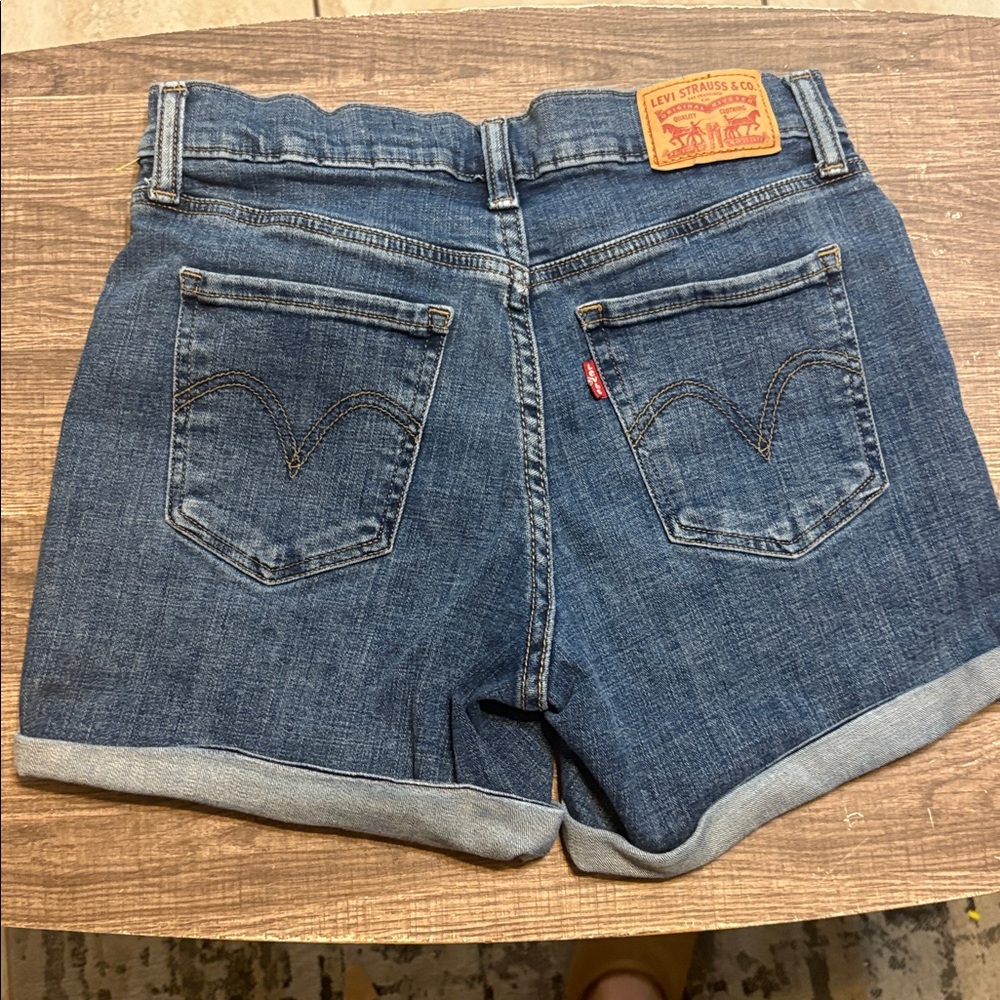 Levi's Dark Blue Denim Shorts